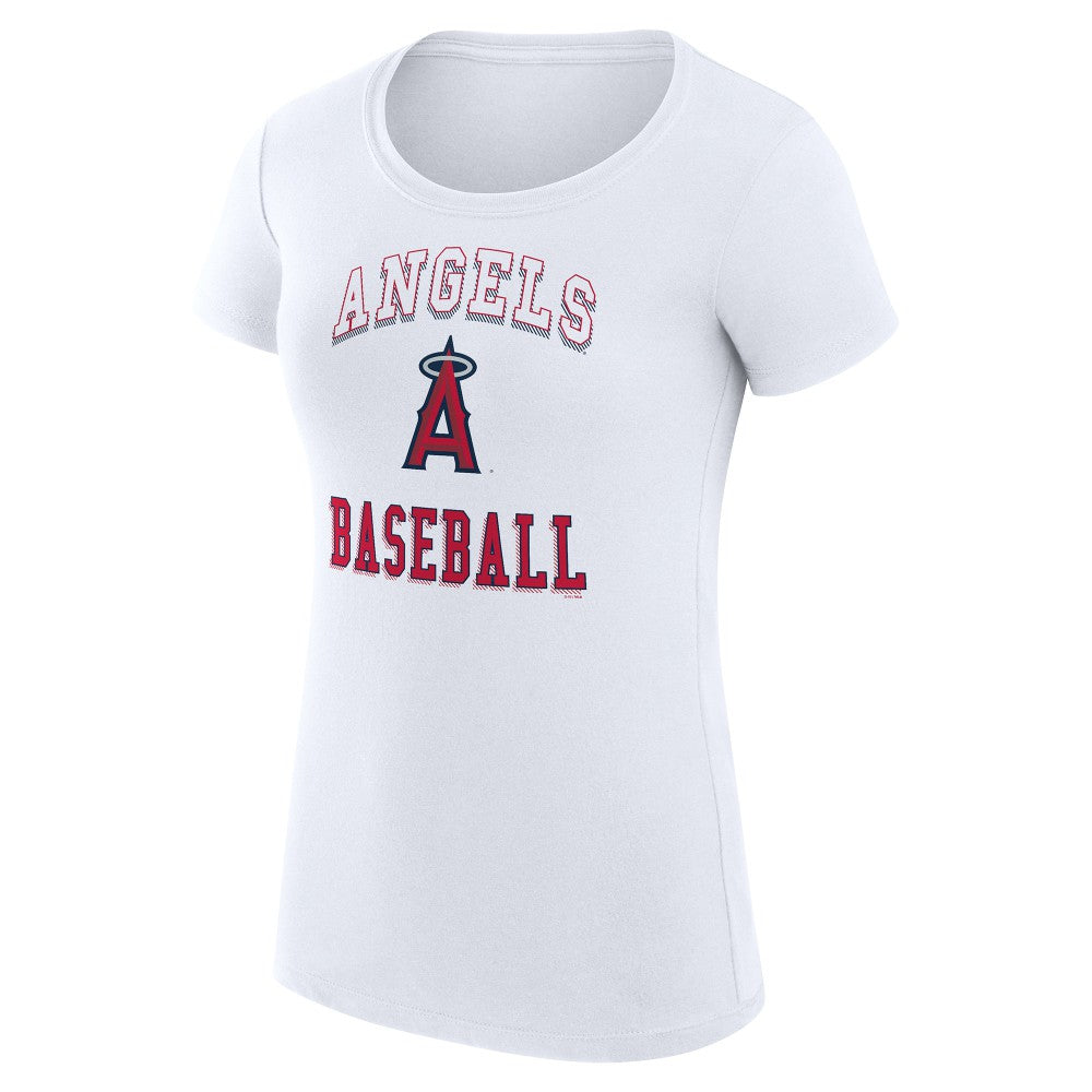 Los Angeles Angels G-III 4Her by Carl Banks Women's Super-Slim Fit Lightweight Team Logo Graphic T-Shirt | MLB US