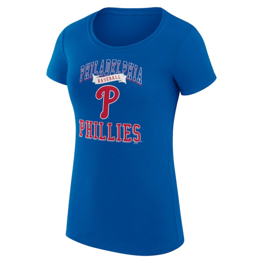 Philadelphia Phillies G-III 4Her by Carl Banks Women's Super-Slim Fit Lightweight Team Logo Graphic T-Shirt | MLB Outlet