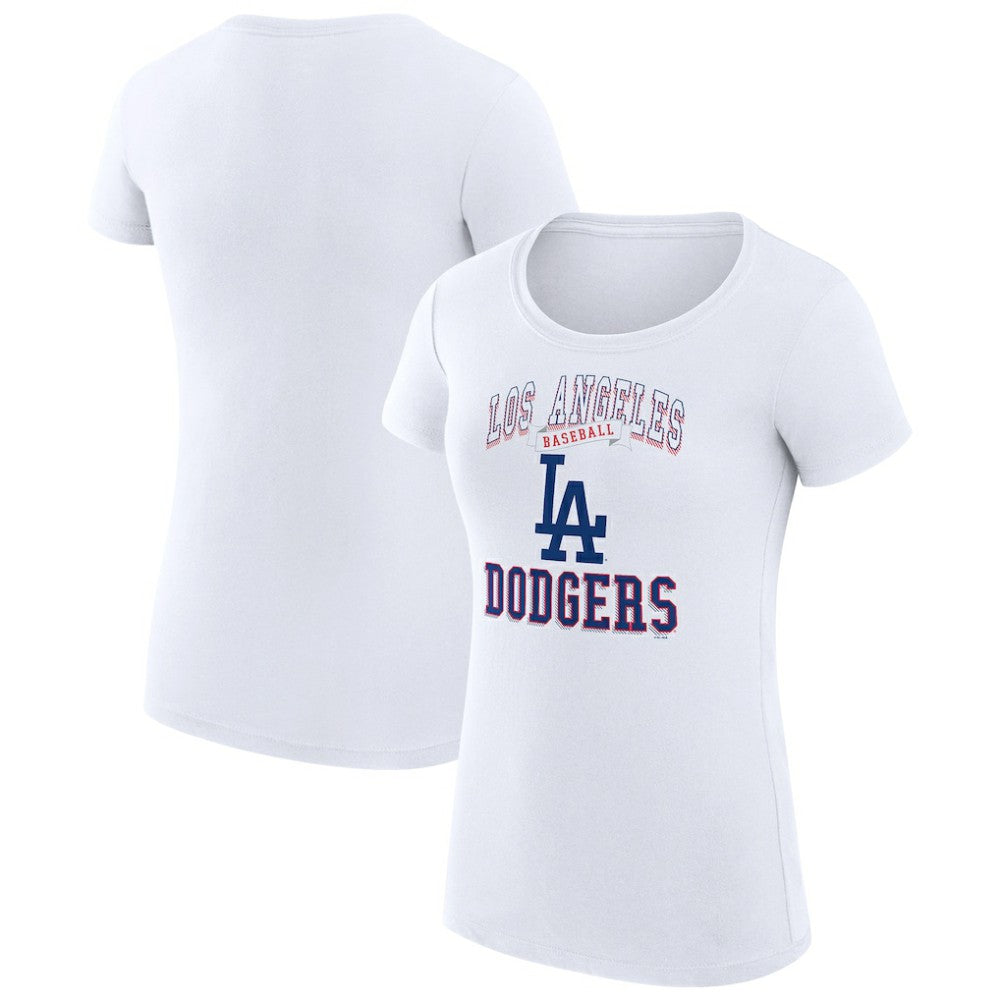 Los Angeles Dodgers G-III 4Her by Carl Banks Women's Super-Slim Fit Lightweight Team Logo Graphic T-Shirt | MLB Sale