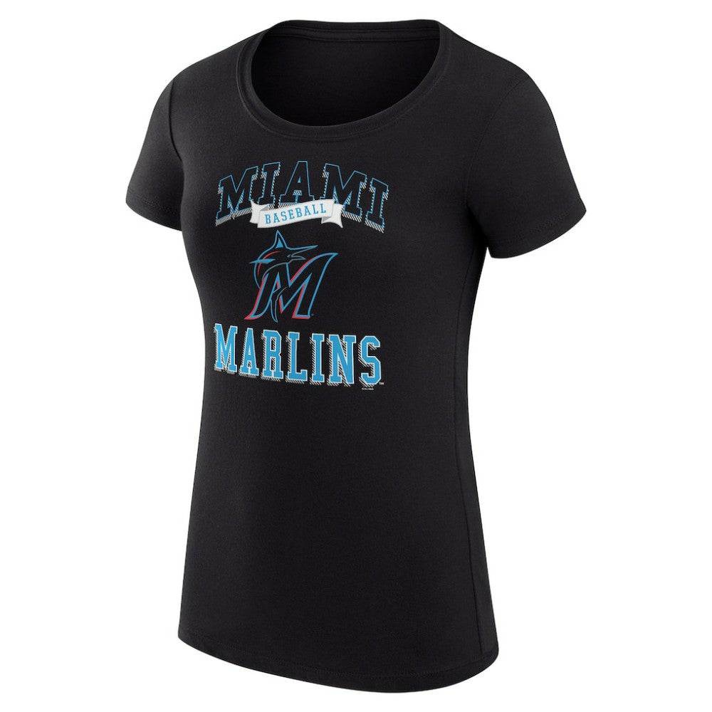 Miami Marlins G-III 4Her by Carl Banks Women's Super-Slim Fit Lightweight Team Logo Graphic T-Shirt | MLB Near me
