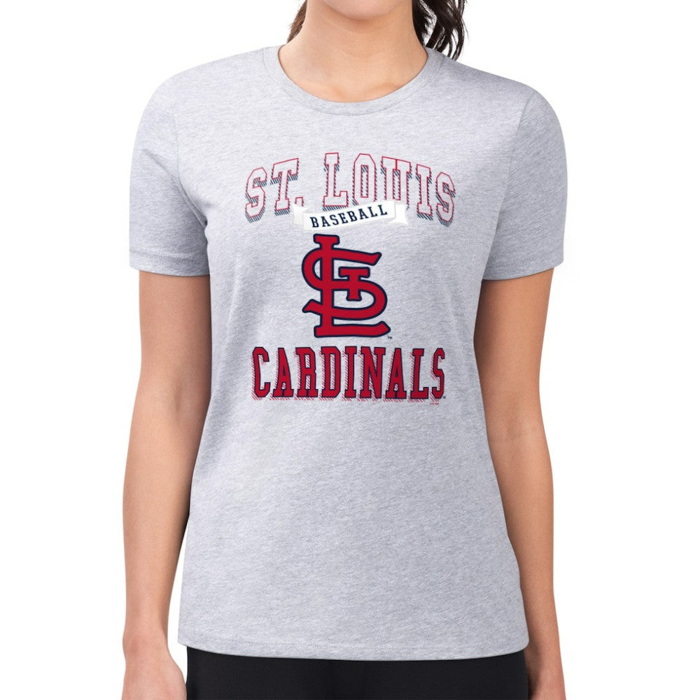 St. Louis Cardinals G-III 4Her by Carl Banks Women's Super-Slim Fit Lightweight Team Logo Graphic T-Shirt | MLB Online
