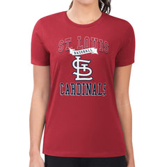St. Louis Cardinals G-III 4Her by Carl Banks Women's Super-Slim Fit Lightweight Team Logo Graphic T-Shirt | MLB Discount