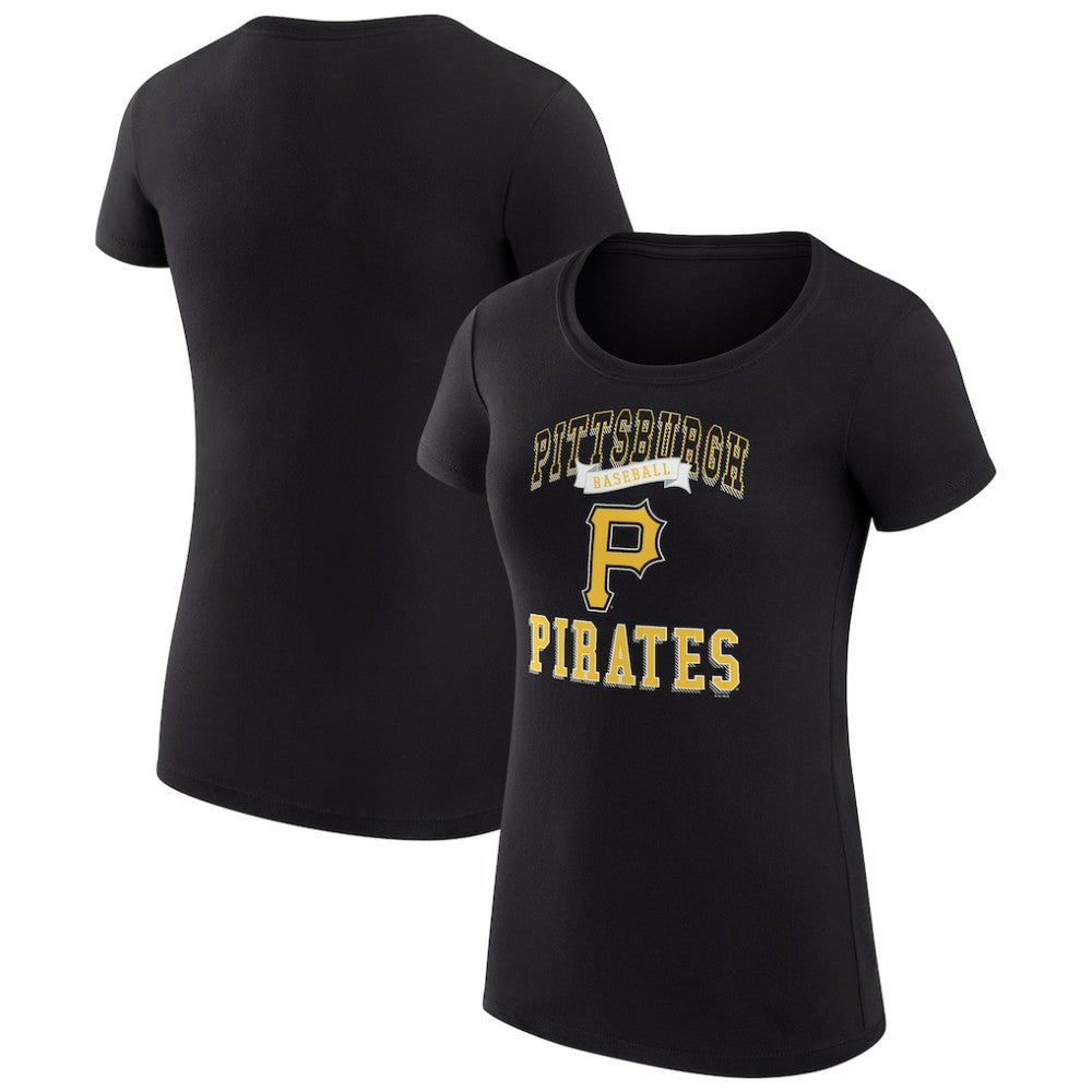 Pittsburgh Pirates G-III 4Her by Carl Banks Women's Super-Slim Fit Lightweight Team Logo Graphic T-Shirt | MLB Discount