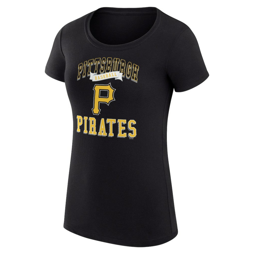 Pittsburgh Pirates G-III 4Her by Carl Banks Women's Super-Slim Fit Lightweight Team Logo Graphic T-Shirt | MLB Discount