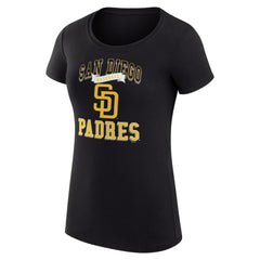 San Diego Padres G-III 4Her by Carl Banks Women's Super-Slim Fit Lightweight Team Logo Graphic T-Shirt | MLB US