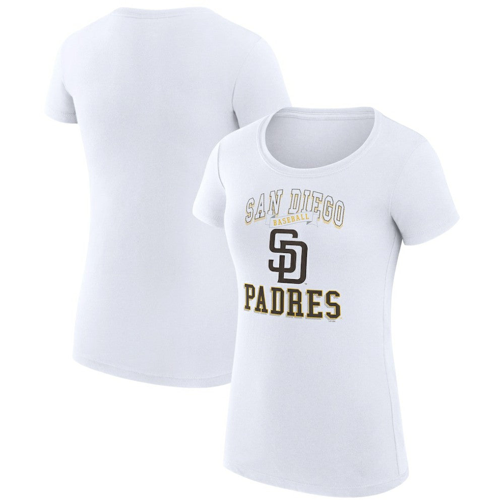 San Diego Padres G-III 4Her by Carl Banks Women's Super-Slim Fit Lightweight Team Logo Graphic T-Shirt | MLB Discount