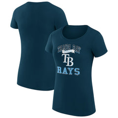 Tampa Bay Rays G-III 4Her by Carl Banks Women's Super-Slim Fit Lightweight Team Logo Graphic T-Shirt | MLB Discount