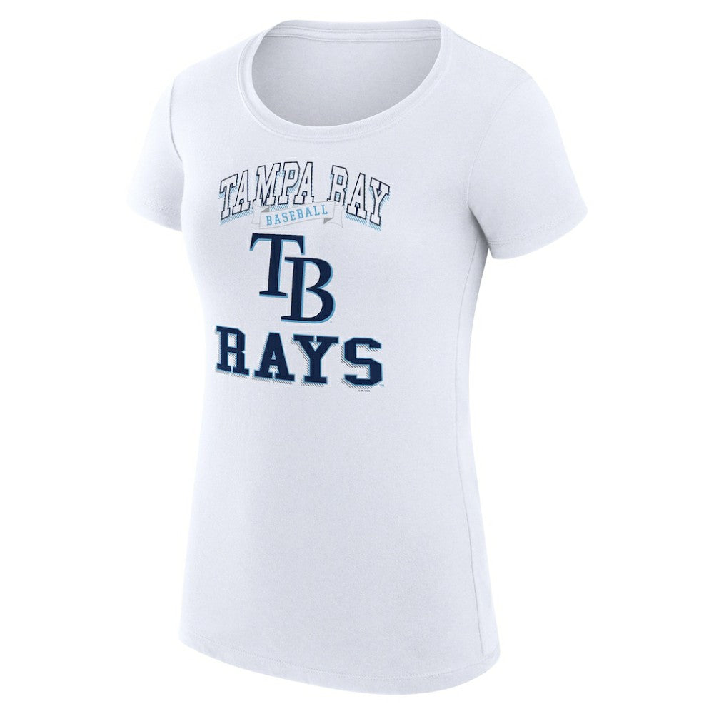 Tampa Bay Rays G-III 4Her by Carl Banks Women's Super-Slim Fit Lightweight Team Logo Graphic T-Shirt | MLB Discount