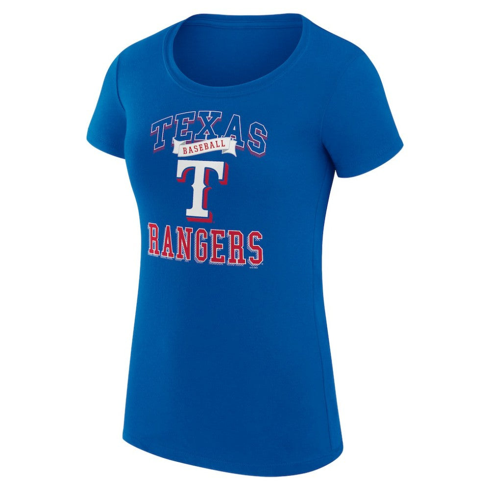 Texas Rangers G-III 4Her by Carl Banks Women's Super-Slim Fit Lightweight Team Logo Graphic T-Shirt | MLB Shop