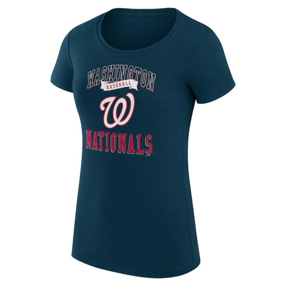 Washington Nationals G-III 4Her by Carl Banks Women's Super-Slim Fit Lightweight Team Logo Graphic T-Shirt | MLB Discount
