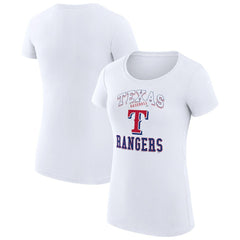 Texas Rangers G-III 4Her by Carl Banks Women's Super-Slim Fit Lightweight Team Logo Graphic T-Shirt | MLB Discount