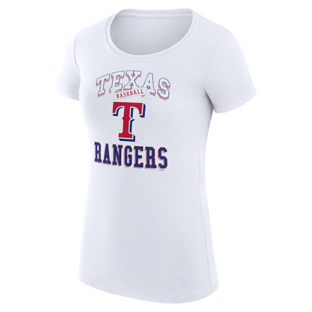 Texas Rangers G-III 4Her by Carl Banks Women's Super-Slim Fit Lightweight Team Logo Graphic T-Shirt | MLB Discount
