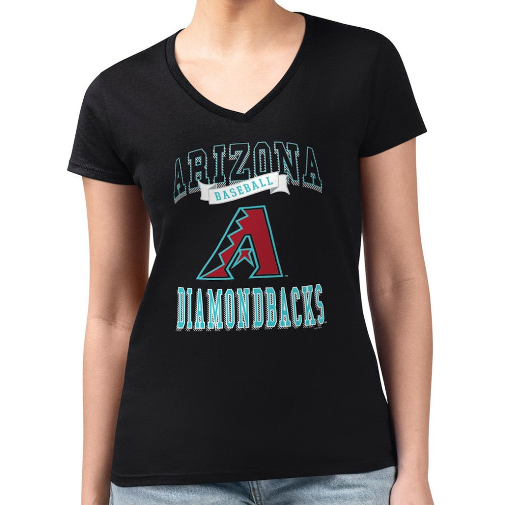 Arizona Diamondbacks G-III 4Her by Carl Banks Women's Super-Slim Fit Lightweight Team Logo Graphic V-Neck T-Shirt | MLB Near me