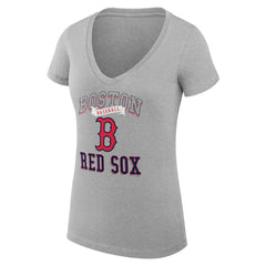 Boston Red Sox G-III 4Her by Carl Banks Women's Super-Slim Fit Lightweight Team Logo Graphic V-Neck T-Shirt | MLB Near me