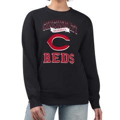 Cincinnati Reds G-III 4Her by Carl Banks Women's Team Logo Graphic Tri-Blend Fleece Pullover Sweatshirt | MLB On Sale