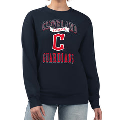 Cleveland Guardians G-III 4Her by Carl Banks Women's Team Logo Graphic Tri-Blend Fleece Pullover Sweatshirt | MLB For sale