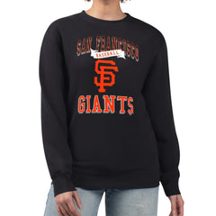 San Francisco Giants G-III 4Her by Carl Banks Women's Team Logo Graphic Tri-Blend Fleece Pullover Sweatshirt | MLB New