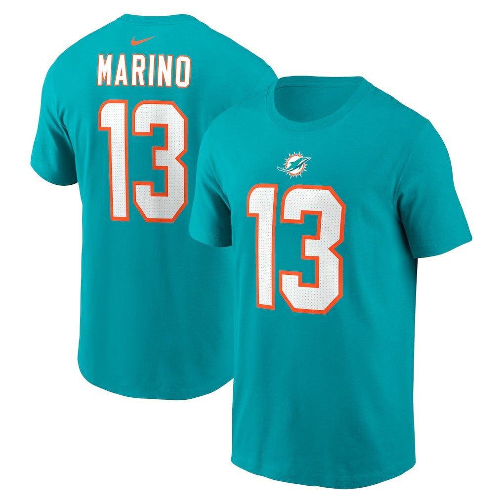 Miami Dolphins Nike Dan Marino  Retired Player Name & Number T-Shirt