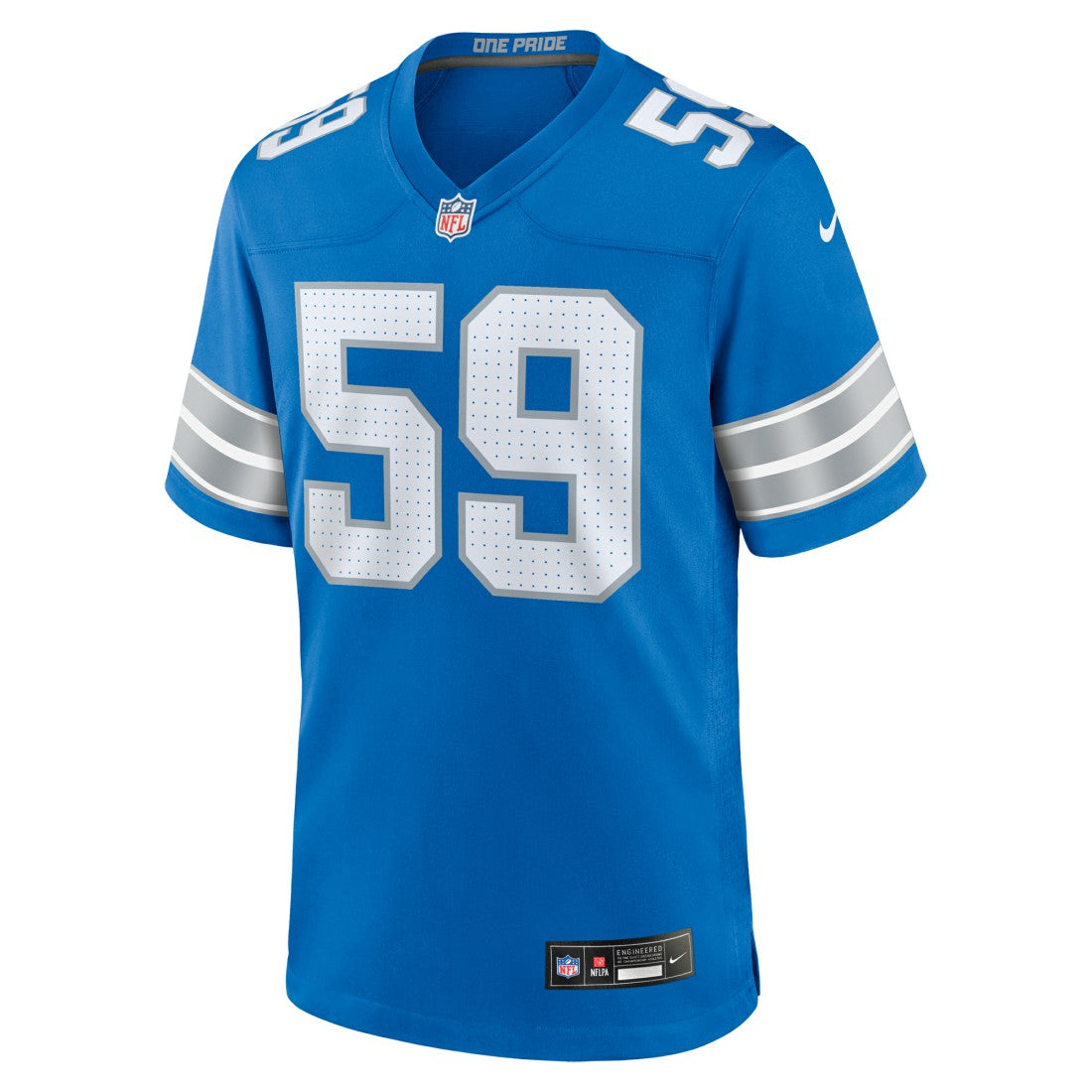 Detroit Lions Nike Giovanni Manu  Team Game Jersey