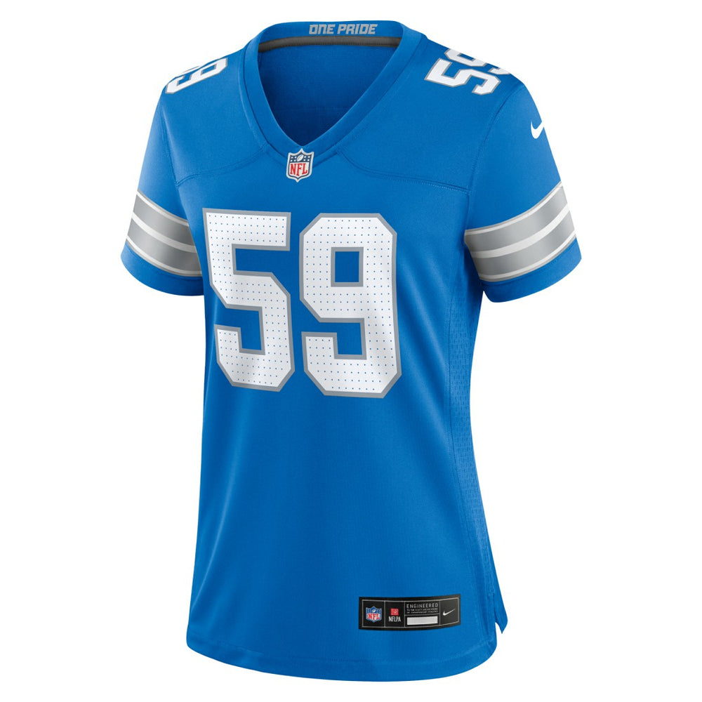 Detroit Lions Nike Giovanni Manu  Women's Team Game Jersey