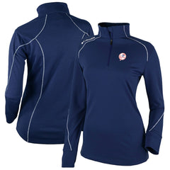New York Yankees Columbia Women's Cooperstown Collection Shotgun 2.0 Omni-Wick Quarter-Zip Top - Navy | MLB US