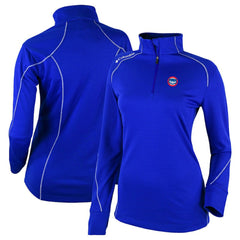 Chicago Cubs Columbia Women's Cooperstown Collection Shotgun 2.0 Omni-Wick Quarter-Zip Top - Royal | MLB Discount