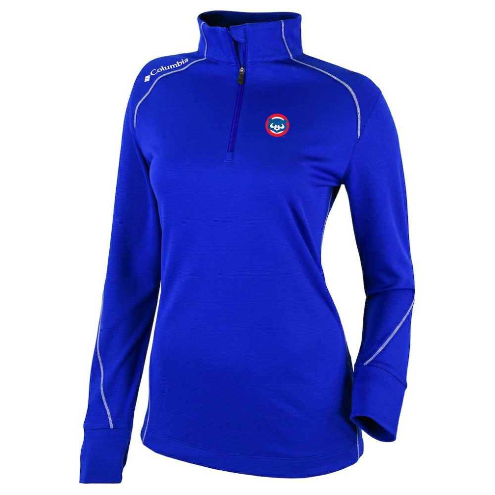 Chicago Cubs Columbia Women's Cooperstown Collection Shotgun 2.0 Omni-Wick Quarter-Zip Top - Royal | MLB Discount