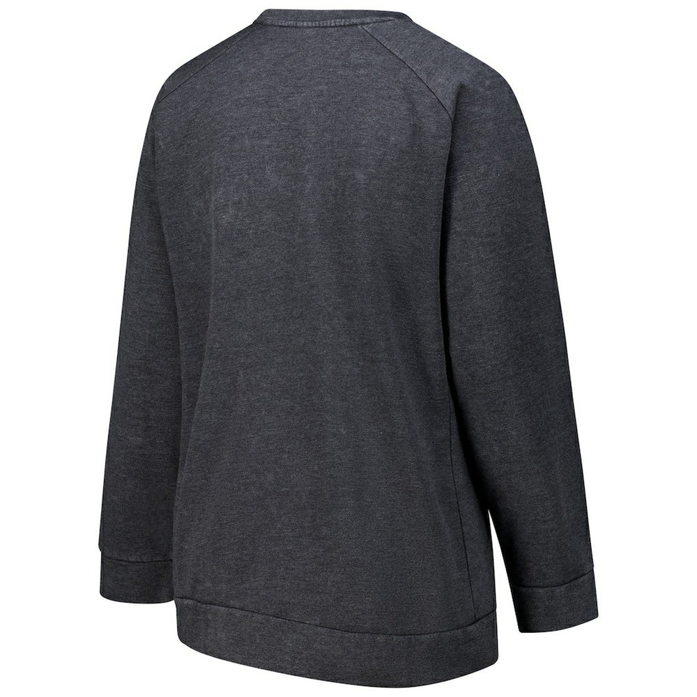 Minnesota Vikings  Profile Women's Plus Size Acid Wash Raglan Sweatshirt