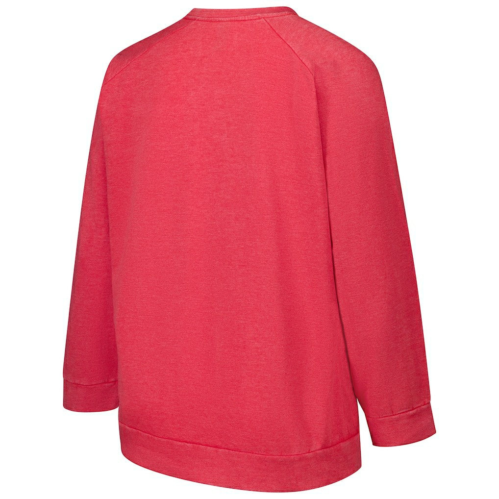 San Francisco 49ers  Profile Women's Plus Size Acid Wash Raglan Sweatshirt