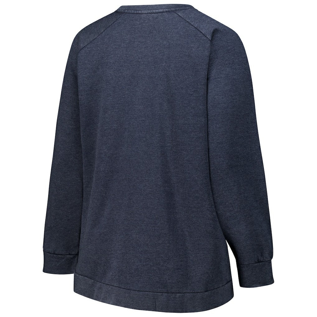 Chicago Bears  Profile Women's Plus Size Acid Wash Raglan Sweatshirt