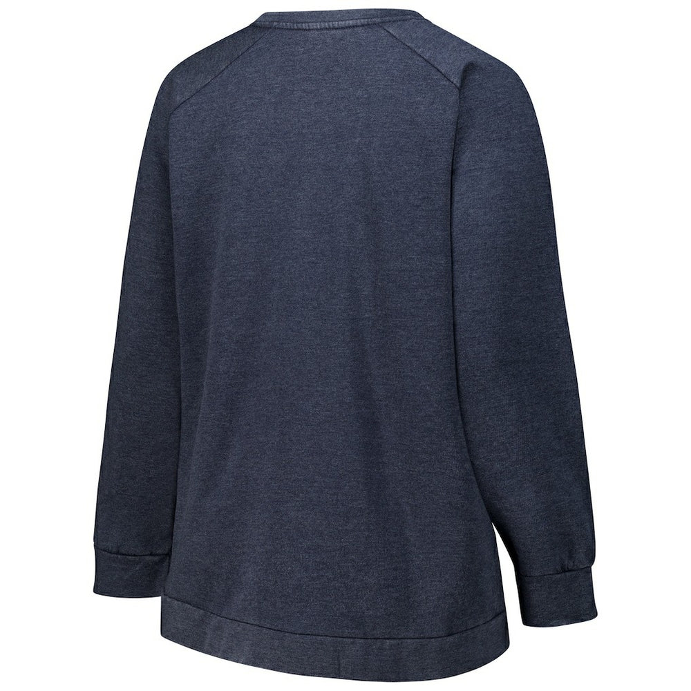 Chicago Bears  Profile Women's Plus Size Acid Wash Raglan Sweatshirt