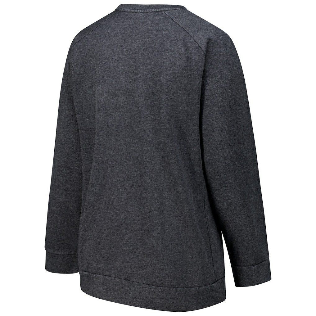 Cincinnati Bengals  Profile Women's Plus Size Acid Wash Raglan Sweatshirt