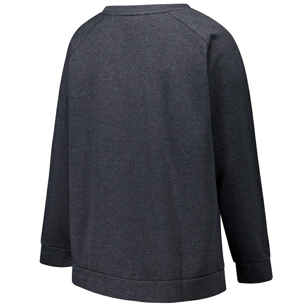 Las Vegas Raiders  Profile Women's Plus Size Acid Wash Raglan Sweatshirt