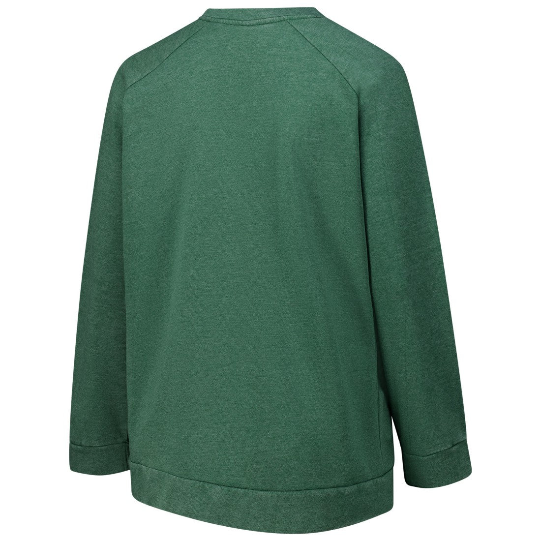 Green Bay Packers  Profile Women's Plus Size Acid Wash Raglan Sweatshirt