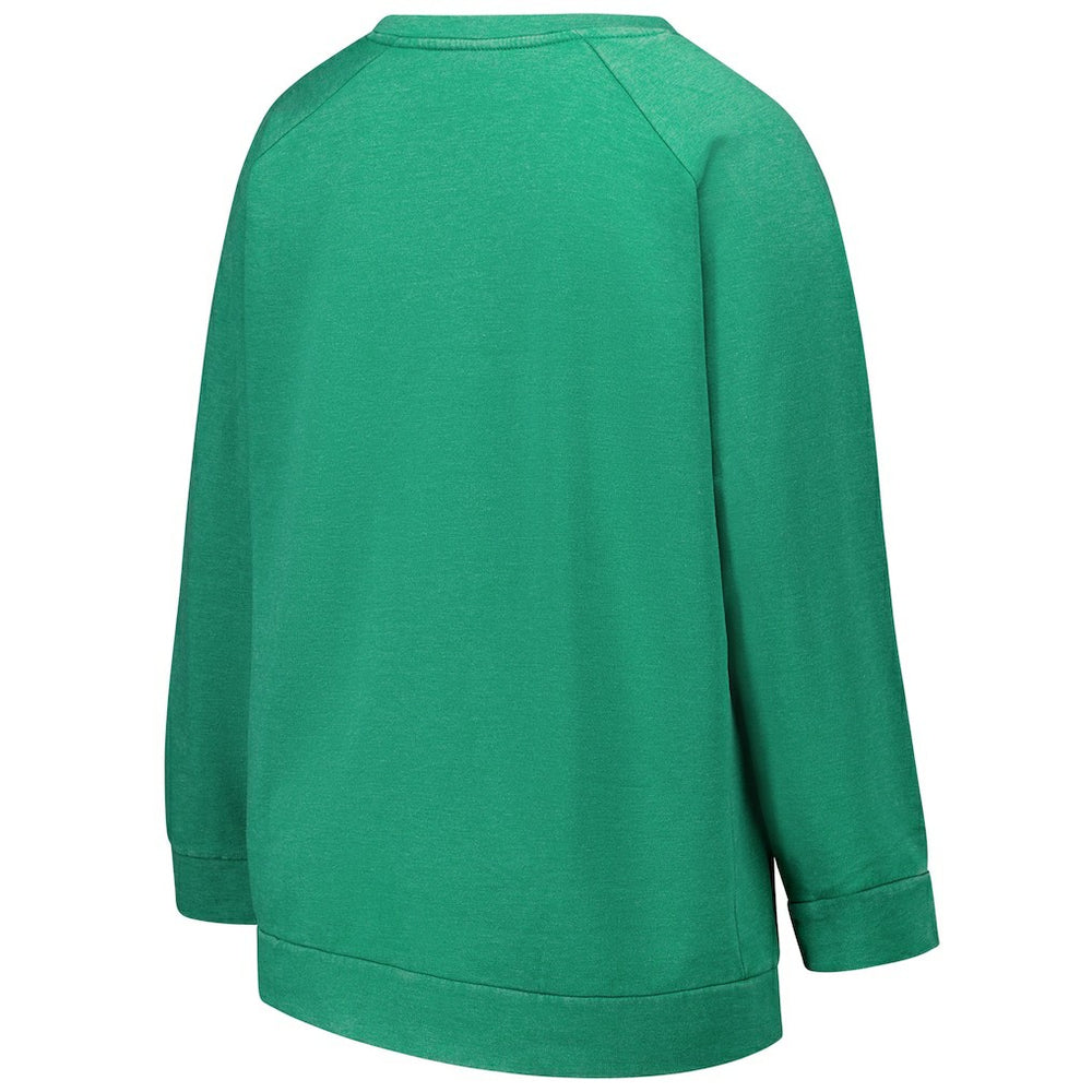 Philadelphia Eagles  Profile Women's Plus Size Acid Wash Raglan Sweatshirt