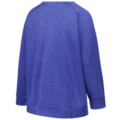 New England Patriots  Profile Women's Plus Size Acid Wash Raglan Sweatshirt