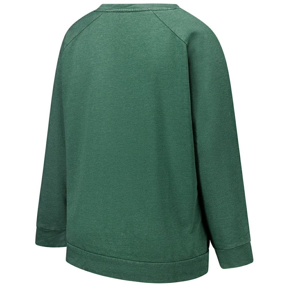 New York Jets  Profile Women's Plus Size Acid Wash Raglan Sweatshirt