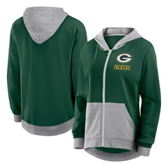 Green Bay Packers Fanatics Women's Hit It Full-Zip Hoodie