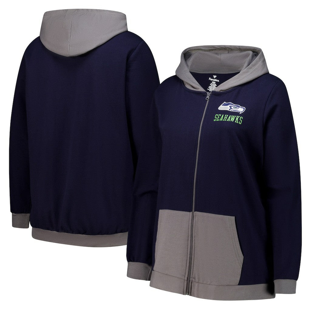 Seattle Seahawks Fanatics Women's Hit It Full-Zip Hoodie