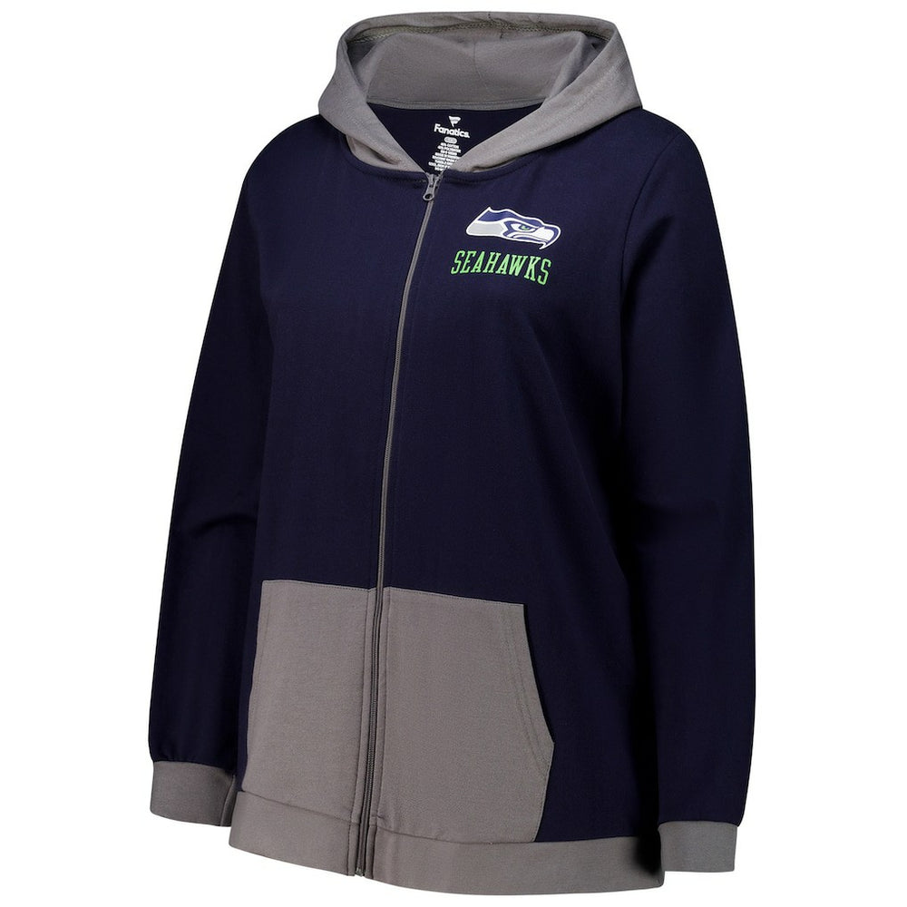 Seattle Seahawks Fanatics Women's Hit It Full-Zip Hoodie