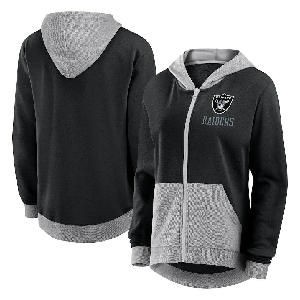 Las Vegas Raiders Fanatics Women's Hit It Full-Zip Hoodie