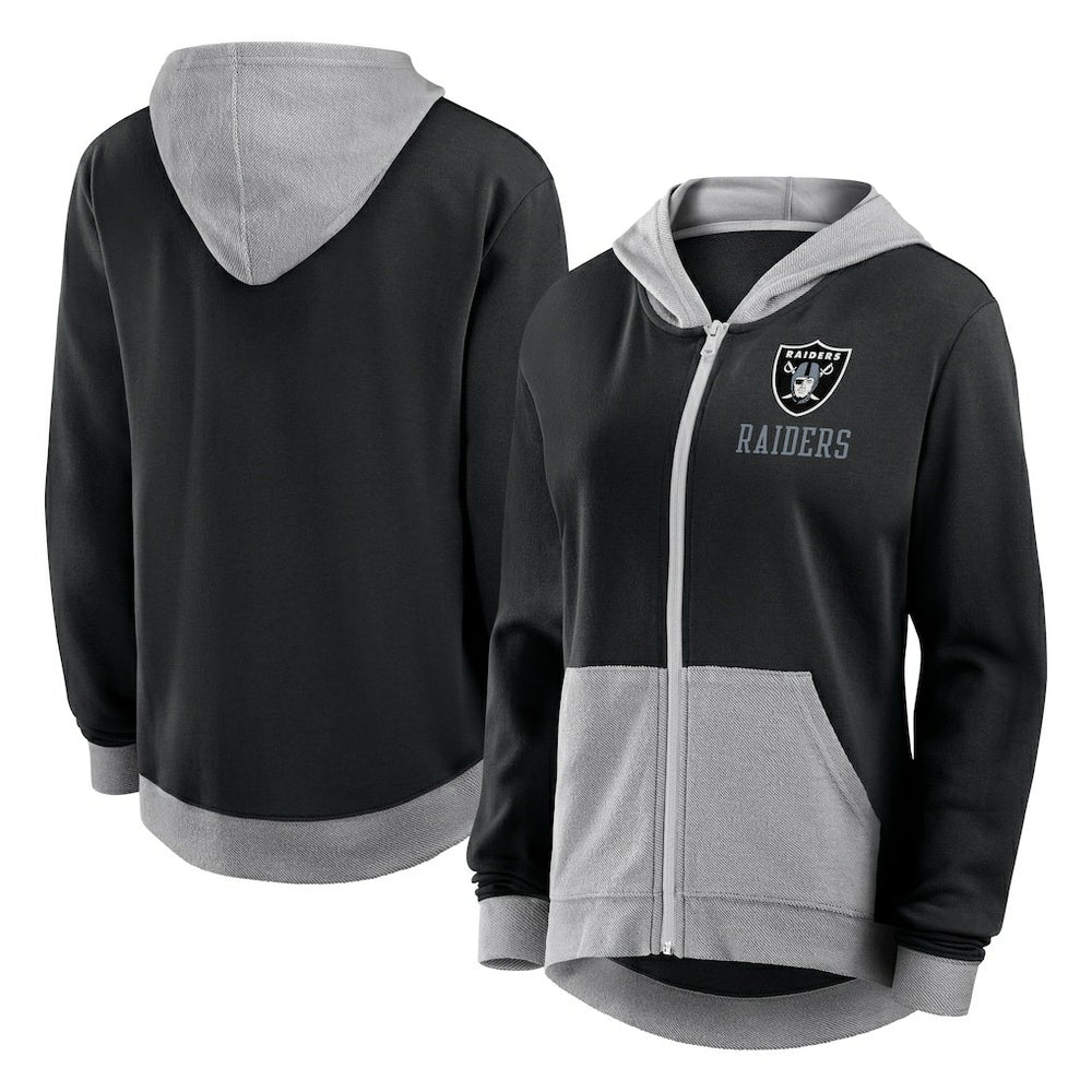 Las Vegas Raiders Fanatics Women's Hit It Full-Zip Hoodie