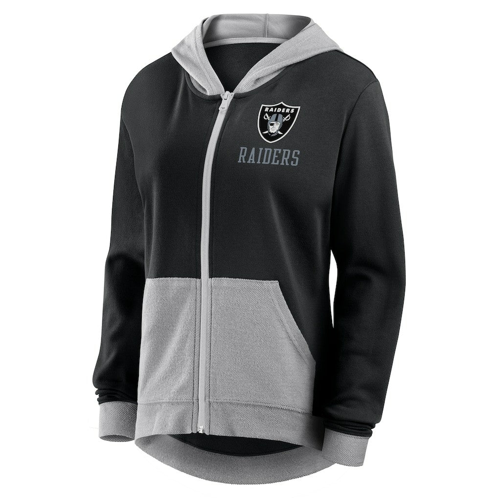 Las Vegas Raiders Fanatics Women's Hit It Full-Zip Hoodie