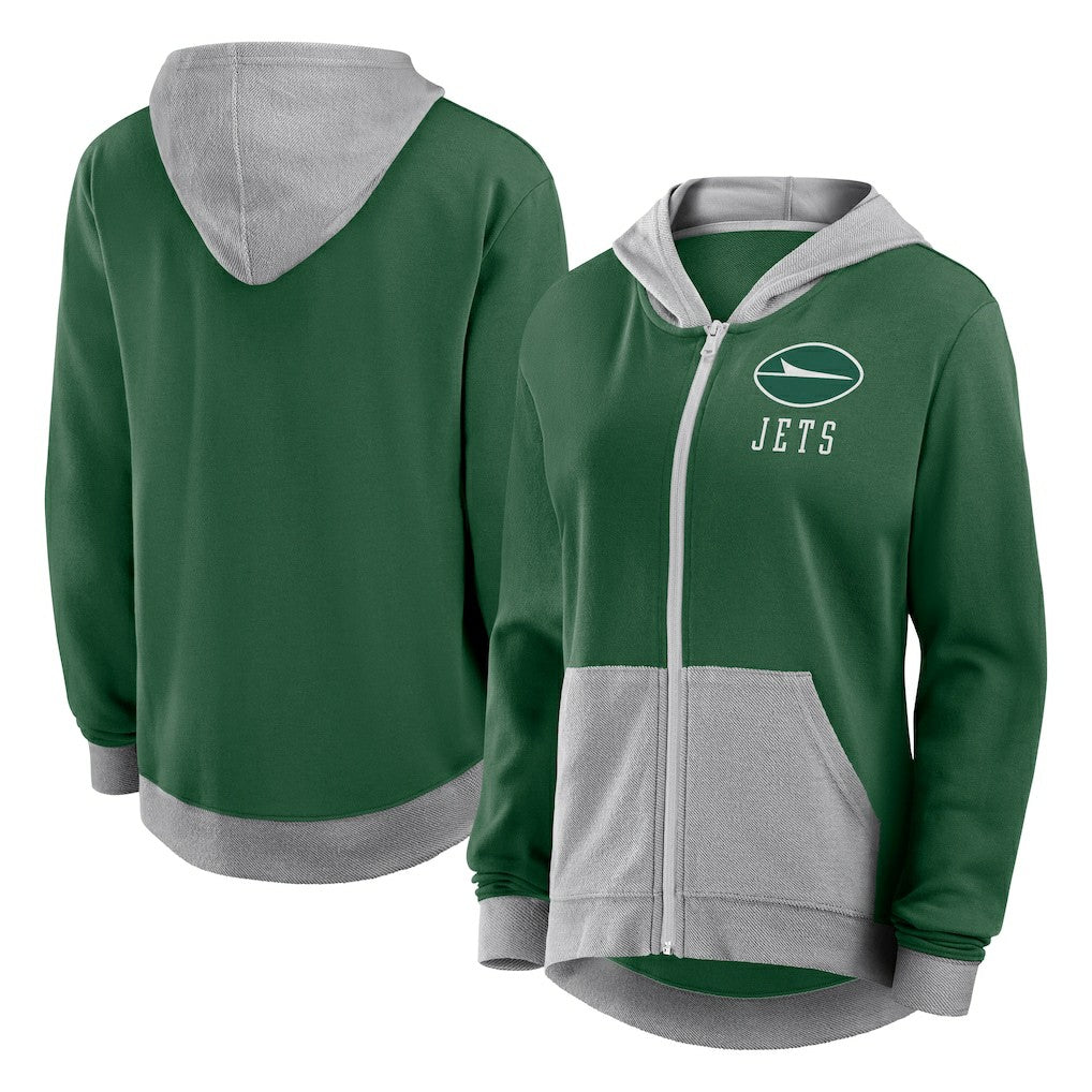 New York Jets Fanatics Women's Hit It Full-Zip Hoodie