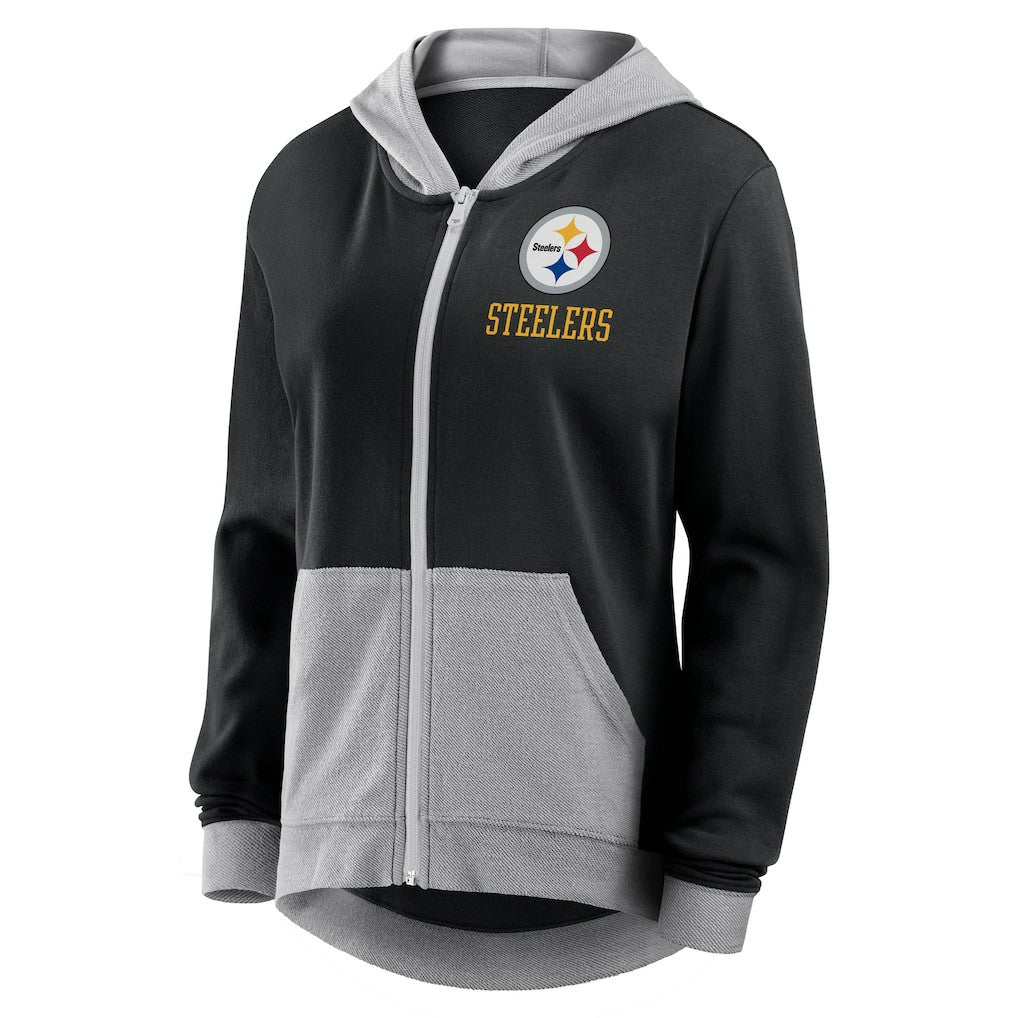 Pittsburgh Steelers Fanatics Women's Hit It Full-Zip Hoodie