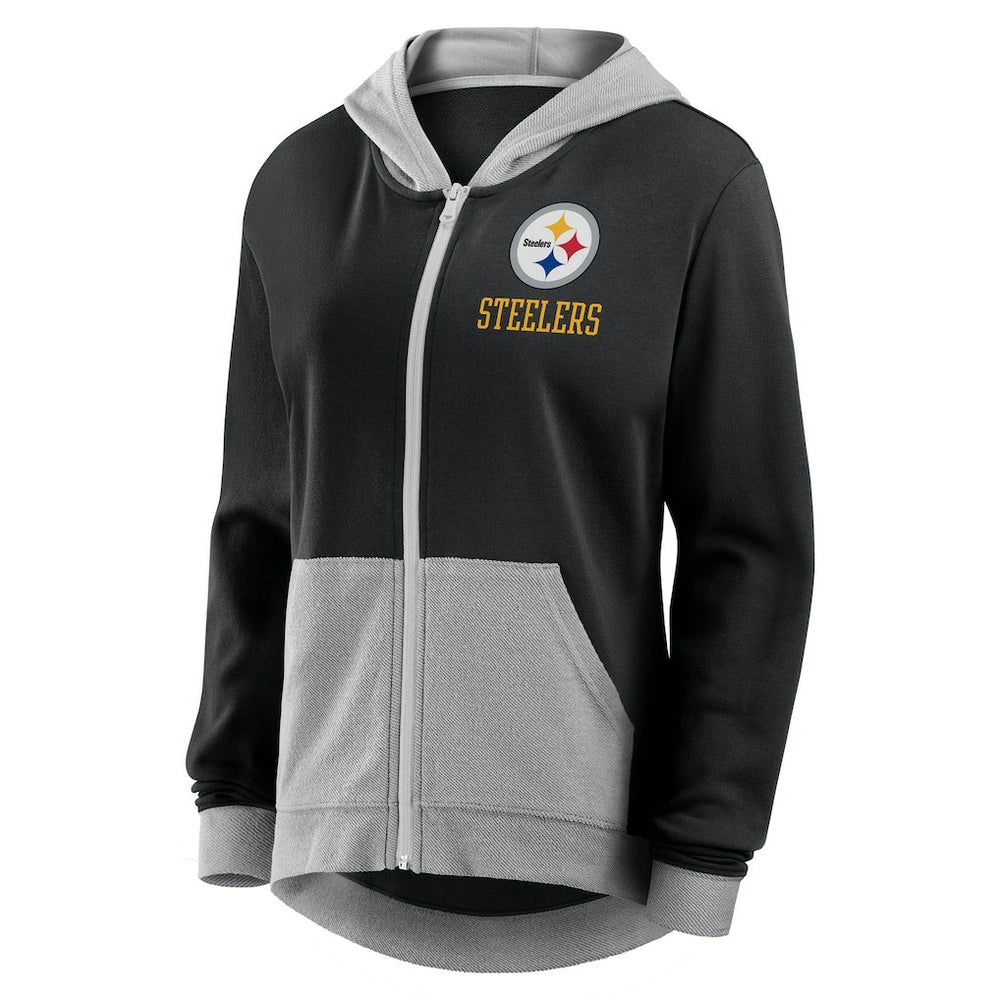 Pittsburgh Steelers Fanatics Women's Hit It Full-Zip Hoodie