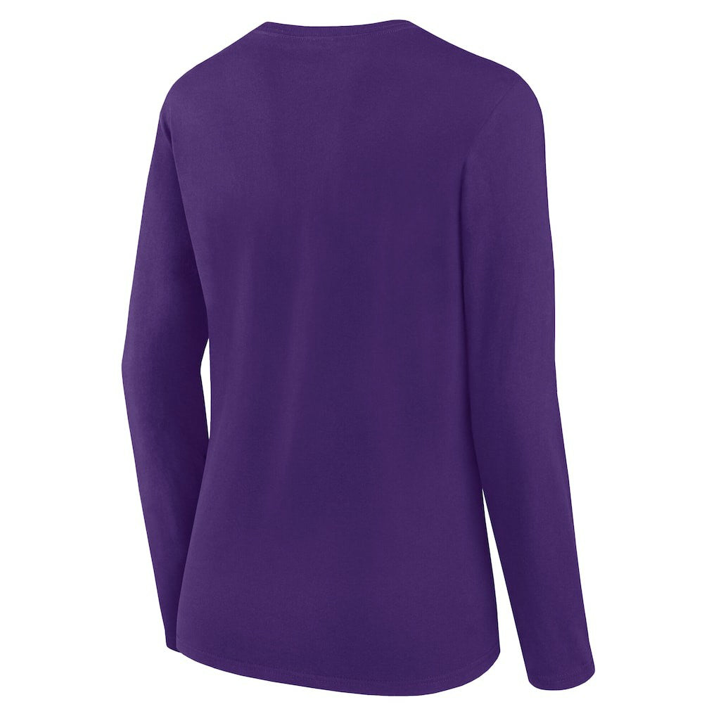 Minnesota Vikings Fanatics Women's Long Sleeve Scoop Neck T-Shirt