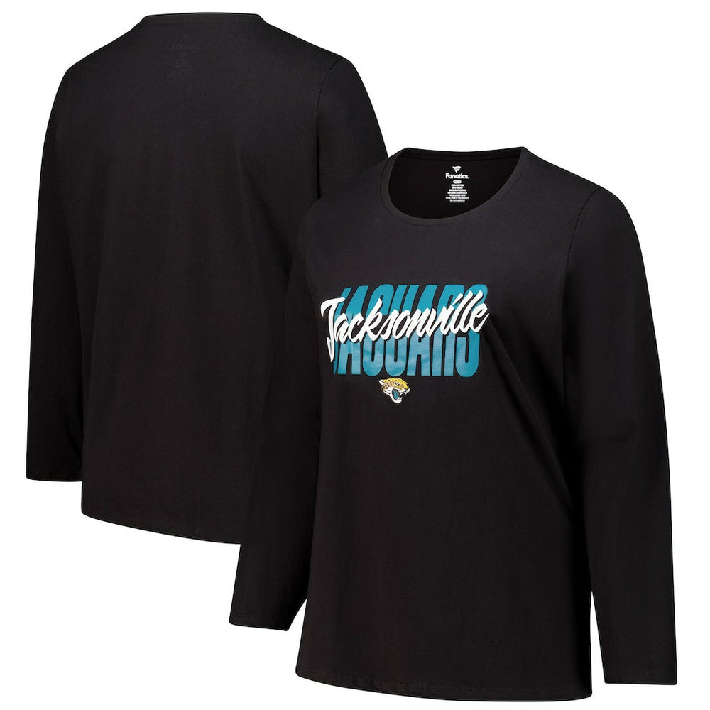 Jacksonville Jaguars Fanatics Women's Long Sleeve Scoop Neck T-Shirt