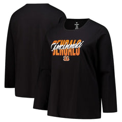 Cincinnati Bengals Fanatics Women's Long Sleeve Scoop Neck T-Shirt
