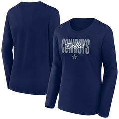 Dallas Cowboys Fanatics Women's Long Sleeve Scoop Neck T-Shirt